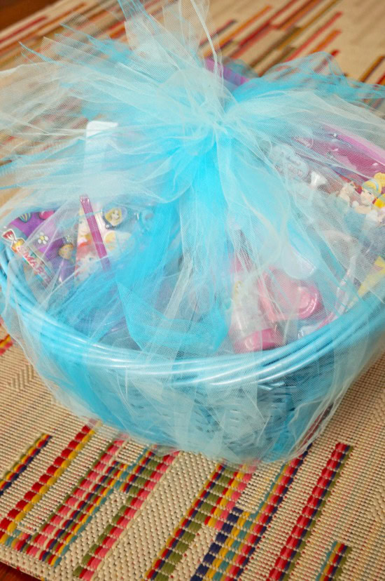 What a great way to wrap up an Easter basket - in a tutu!