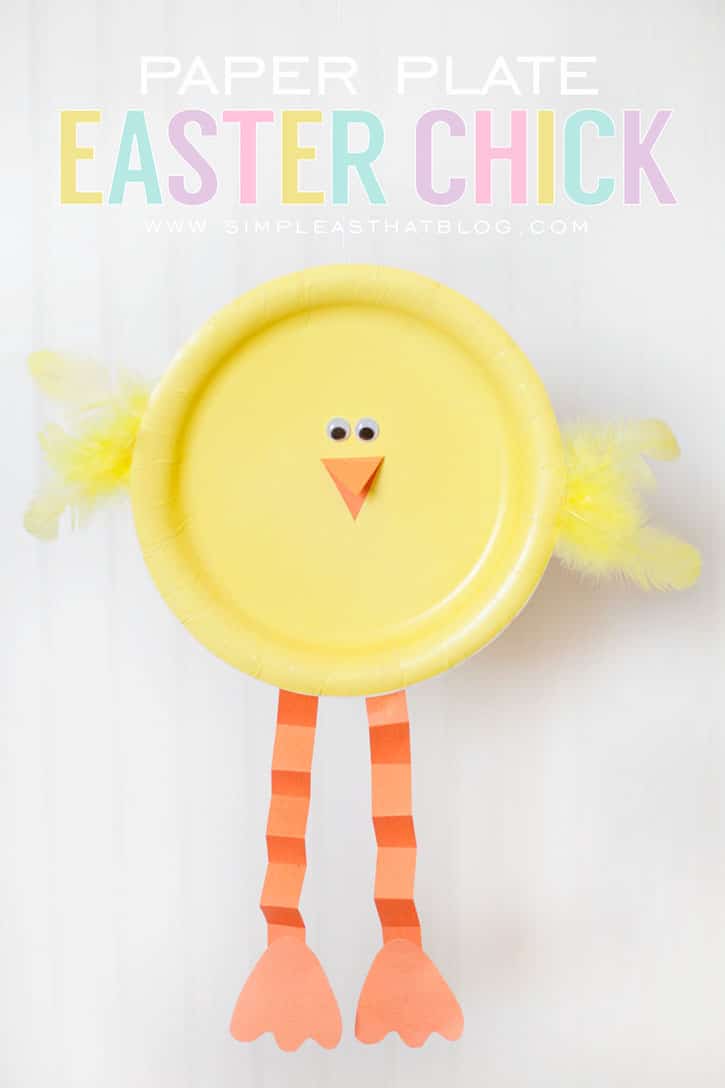 Paper Plate Easter Chick