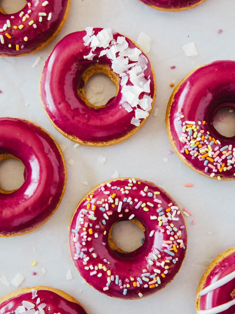 BLUEBERRY-GLAZED EARL GREY DOUGHNUTS