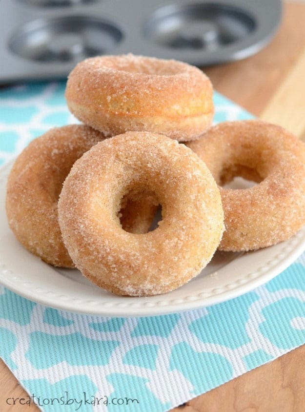 Baked Cinnamon Sugar Donuts