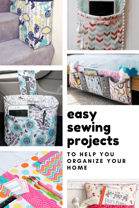Loving these easy sewing projects to help me get my home organized!