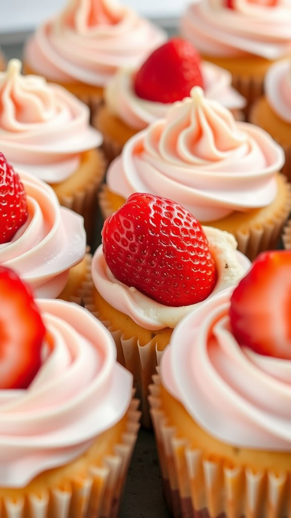 These easy strawberry-filled cupcakes are perfect for spring celebrations. They feature a light and fluffy cake with a sweet strawberry filling, topped with creamy frosting. Check out the full recipe here for a delightful treat everyone will love!