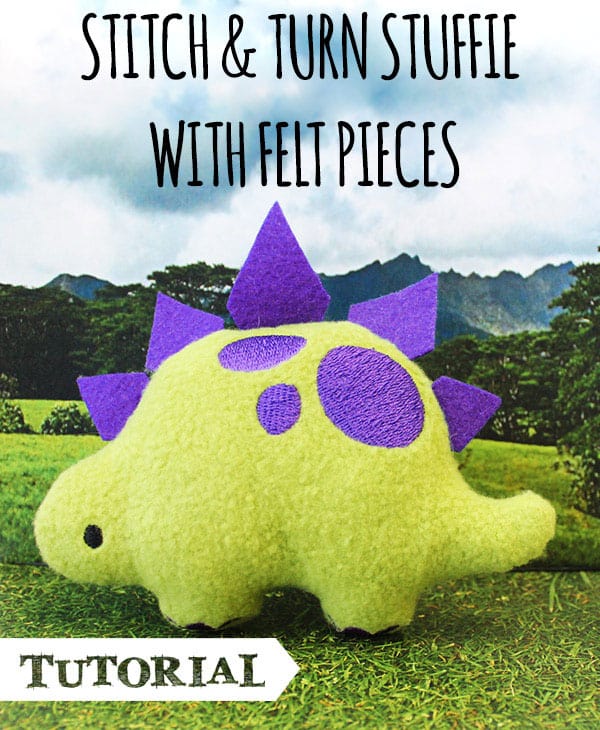 Stitch & Turn Stuffie with Felt Pieces