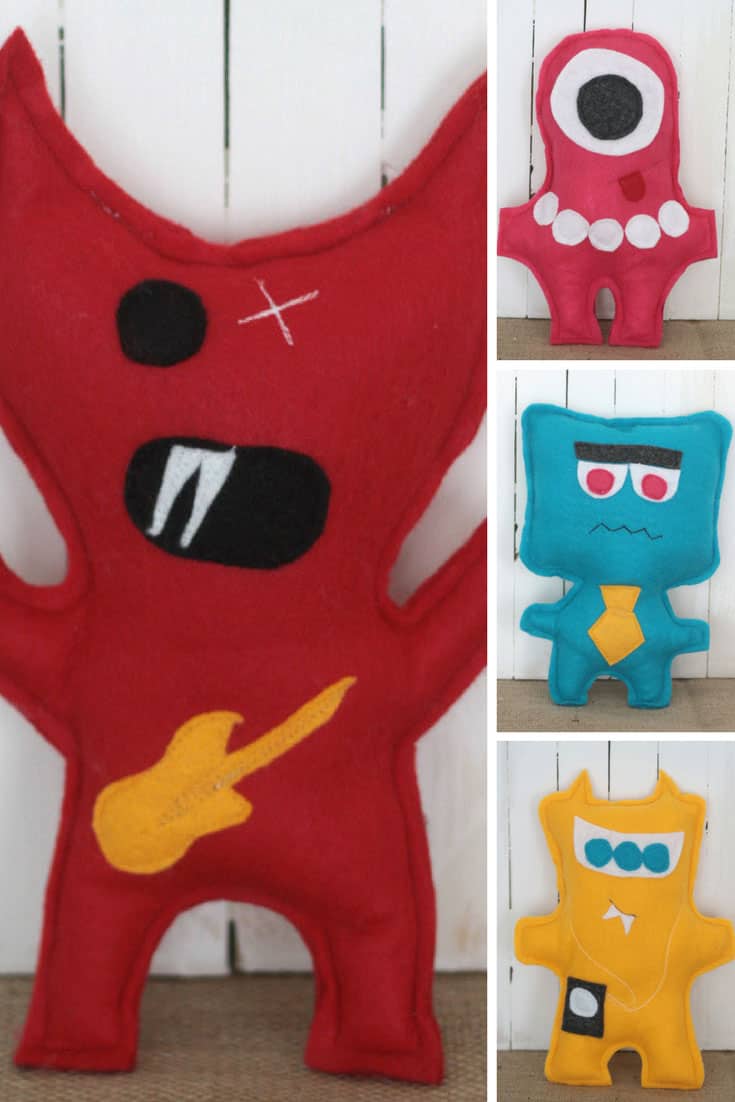 STL: felt monsters to make with your kids {plus free mix-n-match pattern}