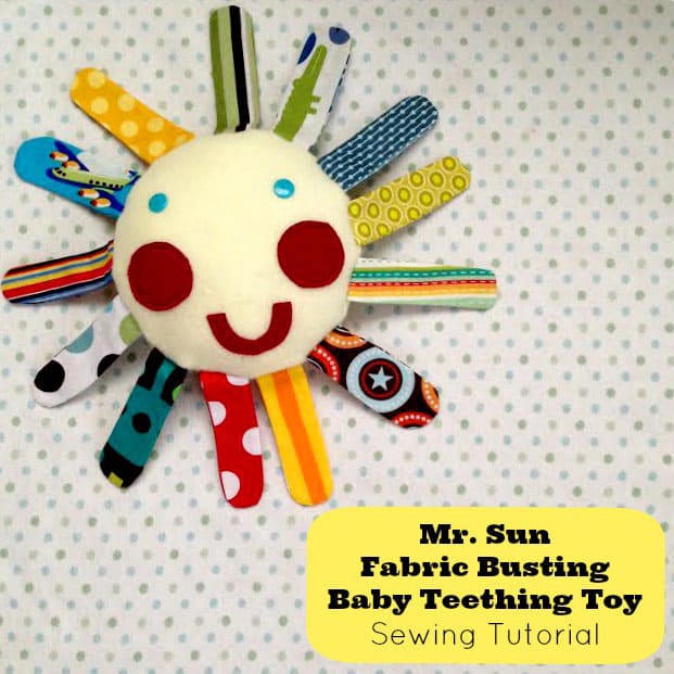 Mr. Sun Fabric Busting Baby Teething Toy Sewing Tutorial