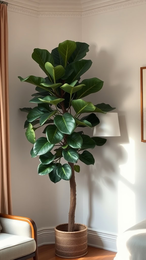 The Fiddle Leaf Fig is a favorite for indoor spaces, and it’s easy to see why. With its large, glossy leaves, it instantly adds a touch of style to any room. Plus, it thrives in bright, indirect light, making it a perfect choice for those sunny spots in your home.