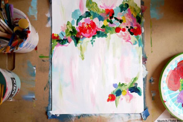 Abstract Floral Painting