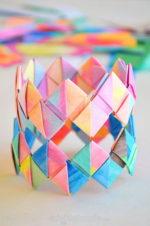 Folded Paper Bracelets