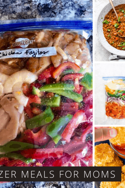 These easy make ahead freezer meals for new moms are just what you need to take the stress out of feeding your family while you are nursing or looking after your new baby #freezermeals