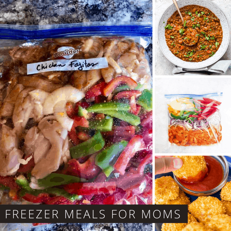 These easy make ahead freezer meals for new moms are just what you need to take the stress out of feeding your family while you are nursing or looking after your new baby #freezermeals
