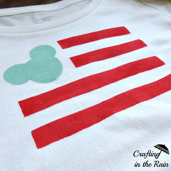 DIY Mickey Flag Shirt