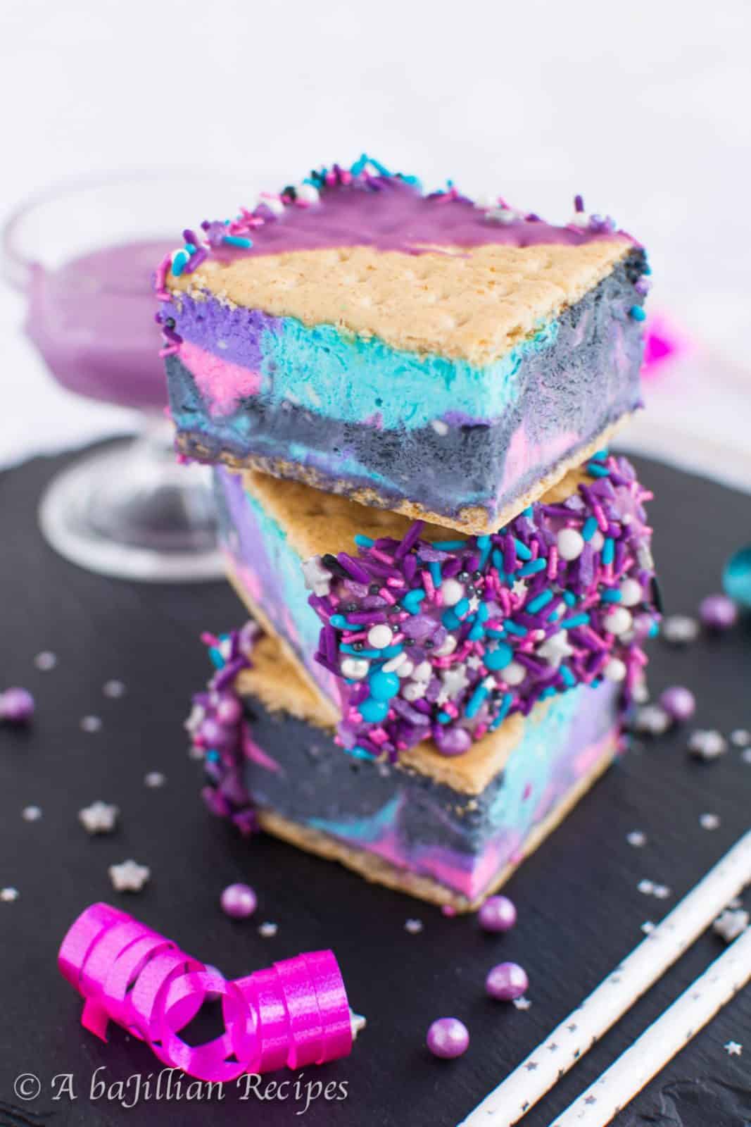 Galaxy Ice Cream Sandwiches