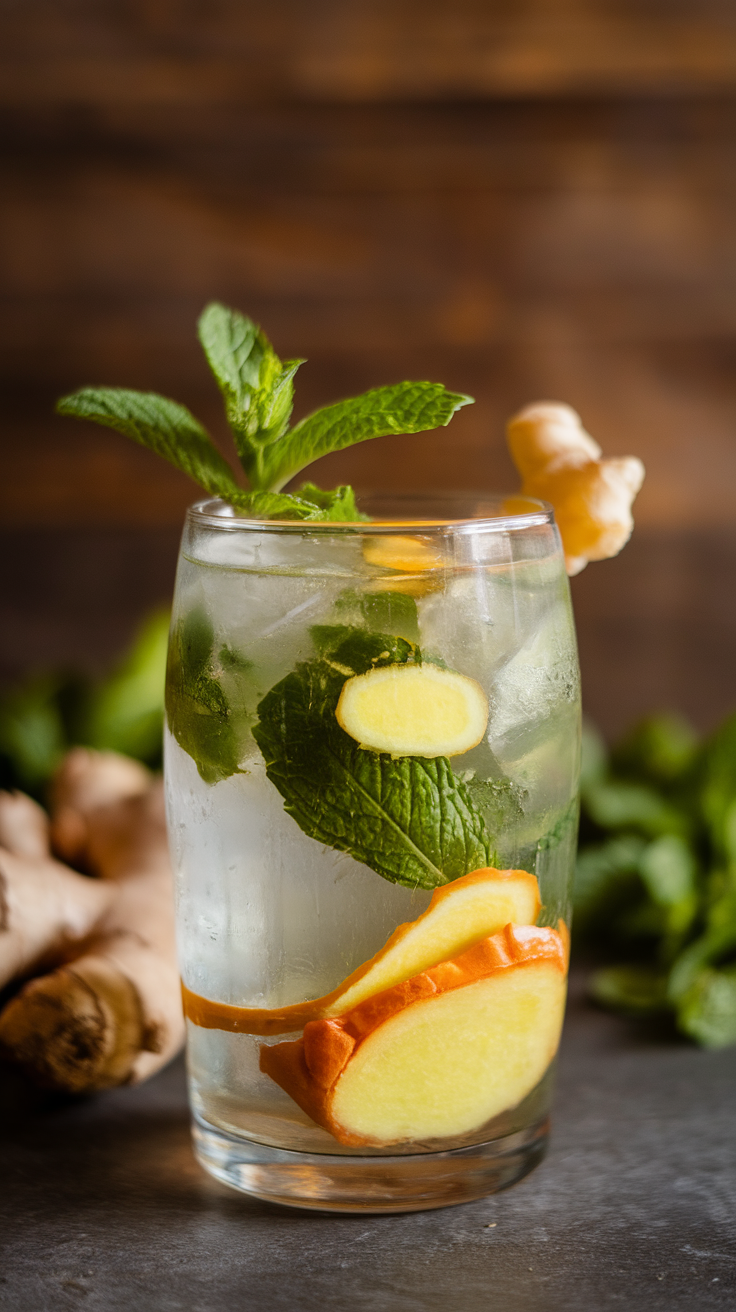 The Ginger Mojito is a refreshing twist on the classic mojito, combining the zesty flavor of ginger with the traditional mint and lime. This cocktail is perfect for warm days, offering a nice balance of sweetness and spice that will keep you cool and satisfied.