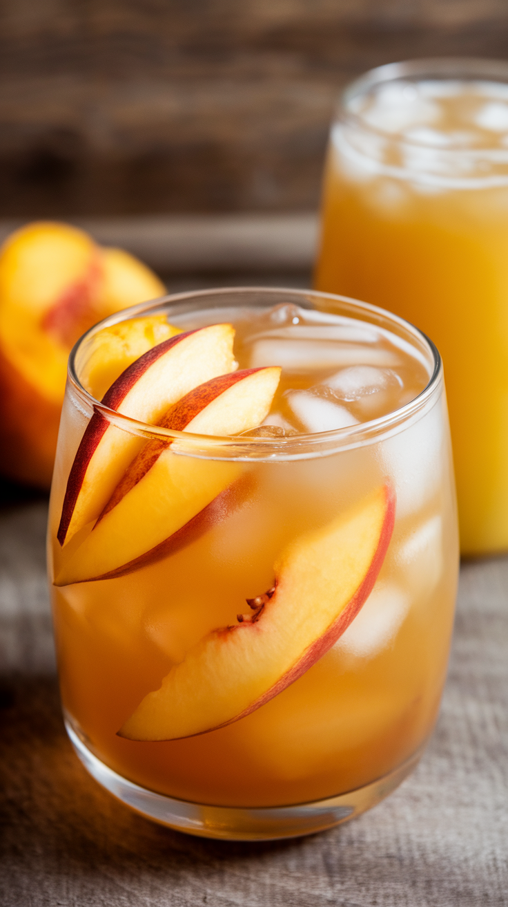 Ginger Peach Iced Tea is a refreshing twist on the classic iced tea, combining the warmth of ginger with the sweetness of ripe peaches. This drink is perfect for warm days, offering a delightful blend of flavors that awaken your senses. It's simple to make, requiring just a few ingredients and a little bit of time, making it a great choice for gatherings or a cozy afternoon at home.