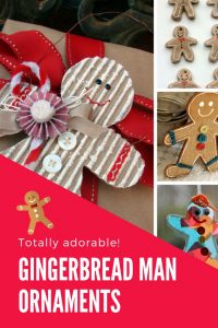 These gingerbread man ornaments are so CUTE and the kids will have a blast making them this Holiday season!