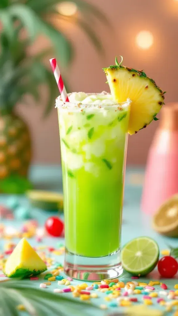 ๐น Green Tea Piรฑa Colada ๐A classic Piรฑa Colada with a green tea twist! Smooth, creamy, and packed with tropical flavors, this one is basically vacation in a glass.