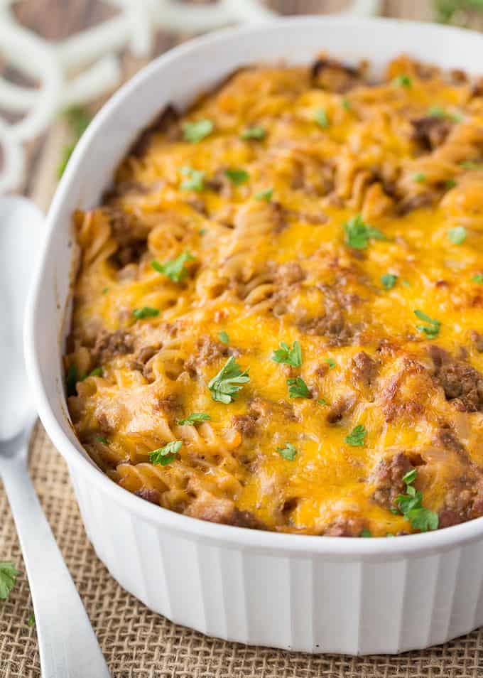 Cheesy BBQ Beef Casserole Recipe