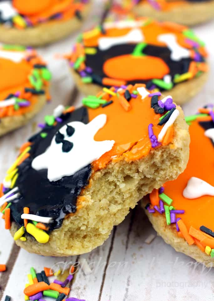 Halloween Black and White Cookies in 30 Minutes