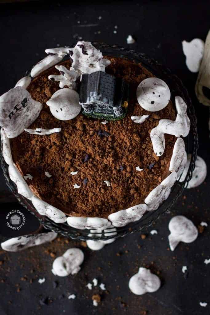 Haunted Bone Church Halloween Cake