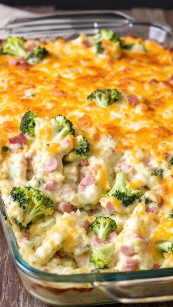 This ham and broccoli casserole is a cozy dish that's perfect for any meal. It's creamy, cheesy, and packed with flavor, making it a family favorite. If you're looking for a simple recipe to warm up your dinner table