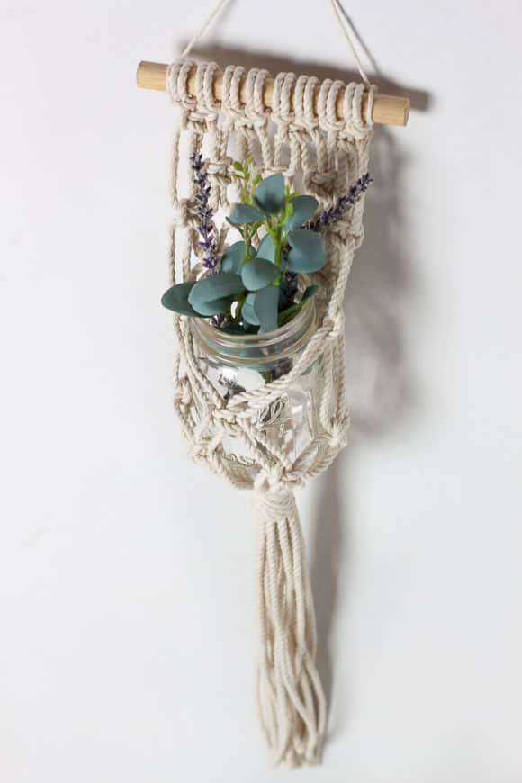 DIY Hanging Macrame Planter