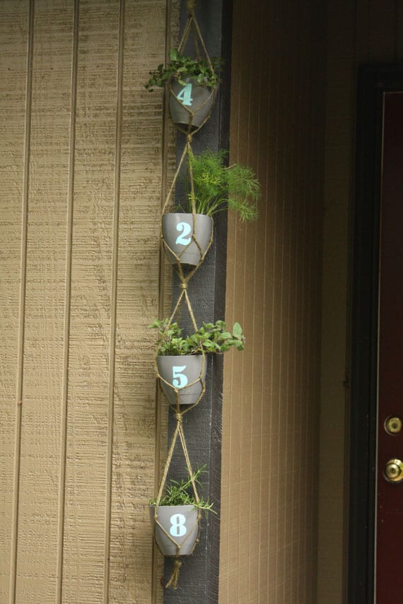 House Number Planter
