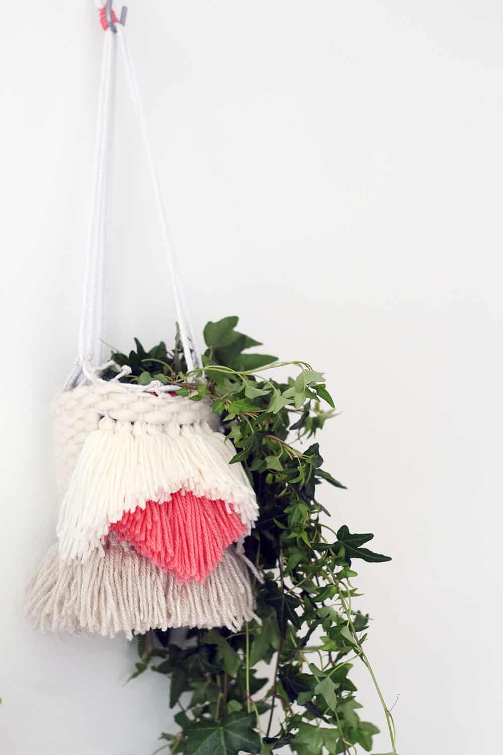 DIY Woven Hanging Planters