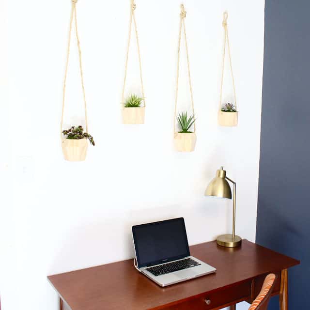 Hanging Wooden Planters