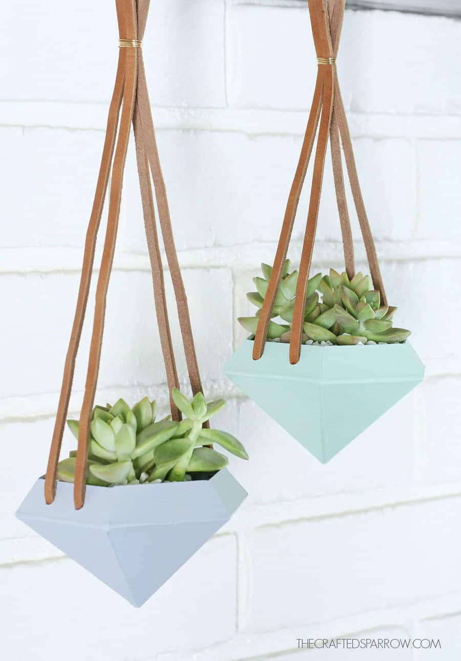 Diamond Hanging Planters