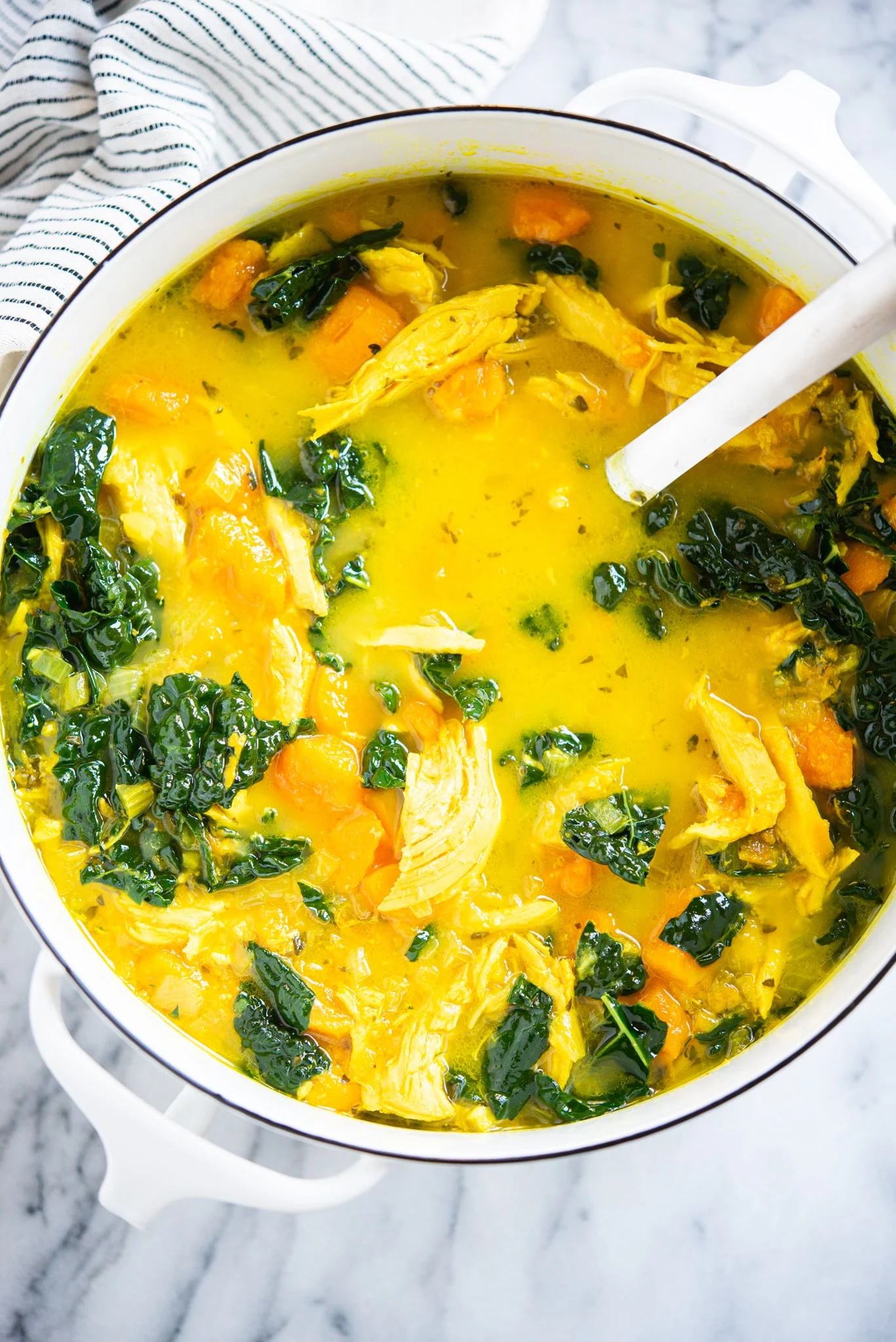 Turmeric Ginger Chicken Soup: With its vibrant color and immune-boosting ingredients, this soup is perfect for warding off winter colds.