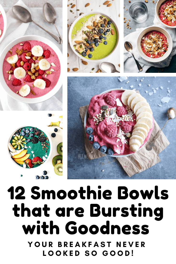 Oh my! These healthy smoothie bowl recipes are bursting with goodness and look AMAZING! #smoothiebowl #breakfast #recipes