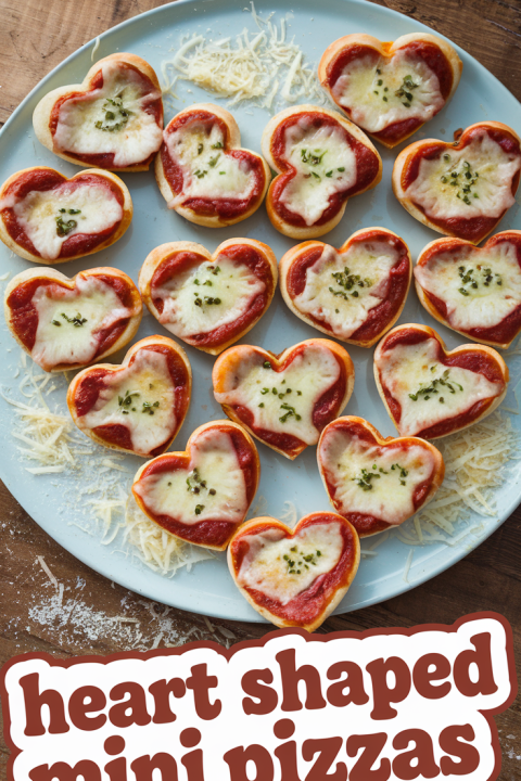 ? Cute & Easy Heart-Shaped Mini Pizzas for Valentine’s Day ❤️ These heart-shaped mini pizzas are a kid-approved Valentine’s Day recipe! A fun cooking activity for little chefs and a delicious way to celebrate love day. ?❤️ #ValentinesDayIdeas #KidsRecipes