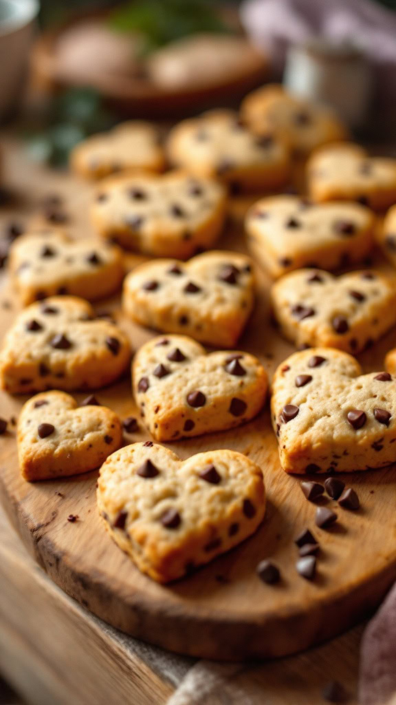 These heart-shaped chocolate chip cookies are perfect for sharing with loved ones. They are soft, chewy, and packed with chocolate goodness. Check out this recipe for a sweet treat that’s sure to make anyone smile!