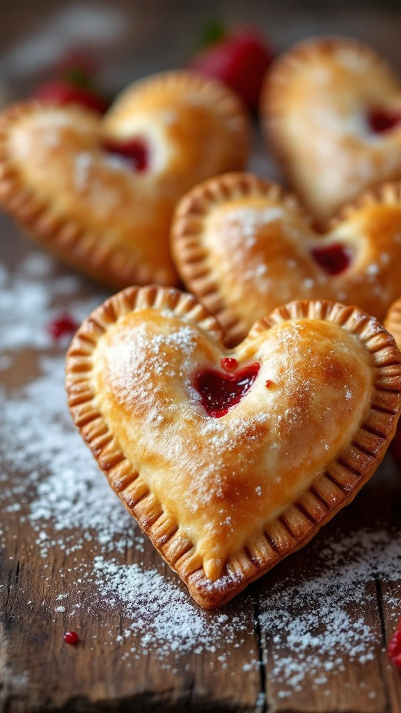 These heart-shaped strawberry hand pies are a fun and tasty treat! They're perfect for sharing or enjoying all by yourself. Try making them with the recipe from Fox Farm Home for a sweet surprise.