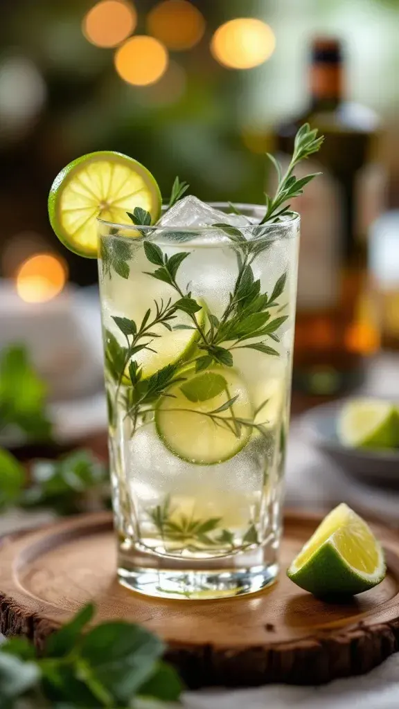 ๐ธ Herbal Gin and Tonic ๐ฟA botanical upgrade to your classic G&T! This version adds fresh green herbs for an extra layer of flavor.