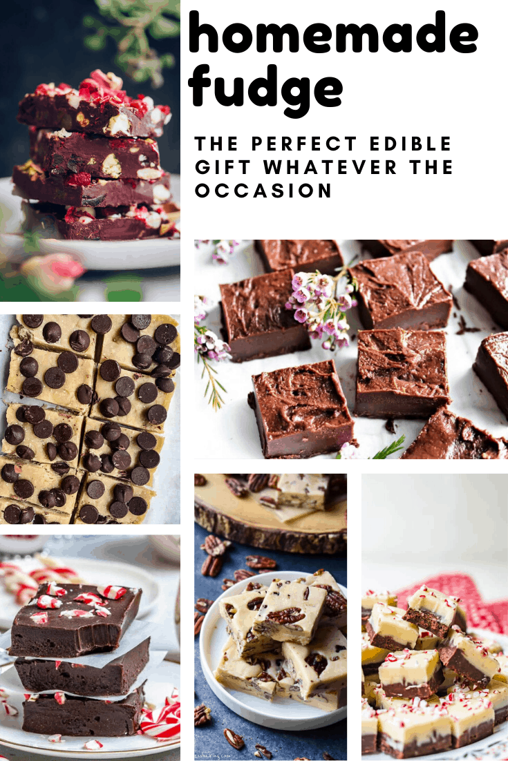 These homemade fudge recipes make perfect edible gifts - for hostesses or that person on your list that you have no idea what to buy for them!
