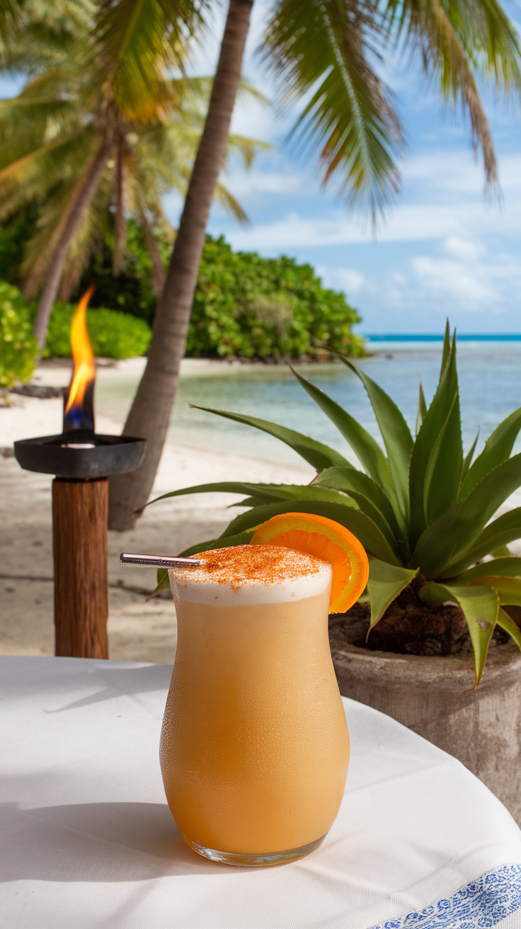 The Painkiller is a delightful tropical cocktail that transports you straight to a beach paradise with its creamy texture and fruity flavors. This drink combines the richness of coconut cream with the brightness of pineapple and orange juices, creating a refreshing treat that's perfect for warm weather or simply when you want a mini-vacation in a glass.