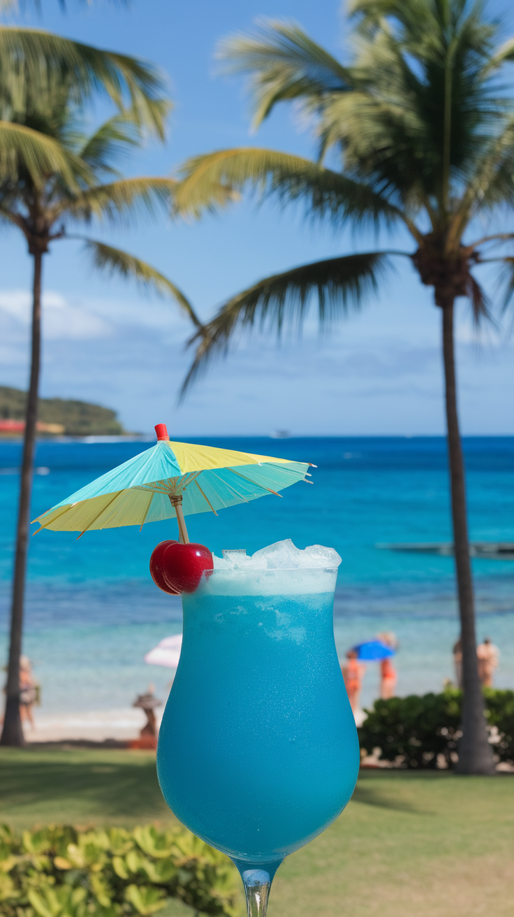 The Blue Hawaiian is a tropical delight that captures the essence of island life in every sip. With its vibrant blue hue and fruity flavors, it’s a fun and refreshing cocktail that’s perfect for summer gatherings or relaxing by the pool. This cocktail is sweet, with hints of coconut and pineapple, making it an instant favorite for anyone who loves a taste of the tropics.