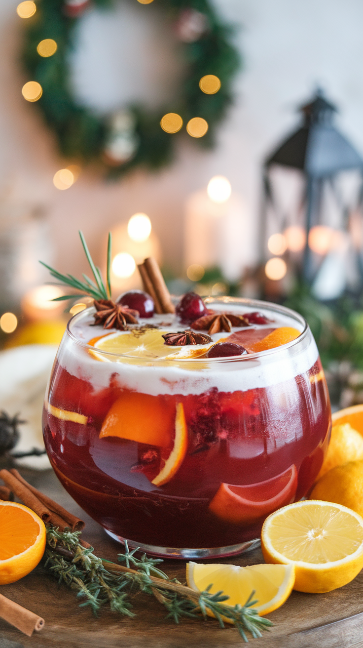 Spiced Rum Punch is a delightful blend of flavors that brings warmth and festivity to any gathering. This drink combines the rich, aromatic notes of spiced rum with a medley of fruit juices, creating a refreshing yet cozy sip that’s perfect for New Year's Eve. It's easy to make, requiring just a few ingredients and minimal prep time, making it a great choice for both seasoned hosts and those new to cocktail crafting.