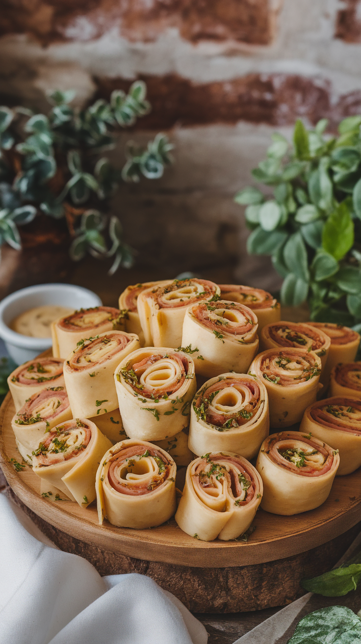 Ham and cheese pinwheels are a delightful treat that everyone loves. They combine the savory richness of ham with the creamy goodness of cheese, all wrapped in a soft tortilla. These bite-sized snacks are perfect for parties or casual gatherings, and they're super easy to whip up!