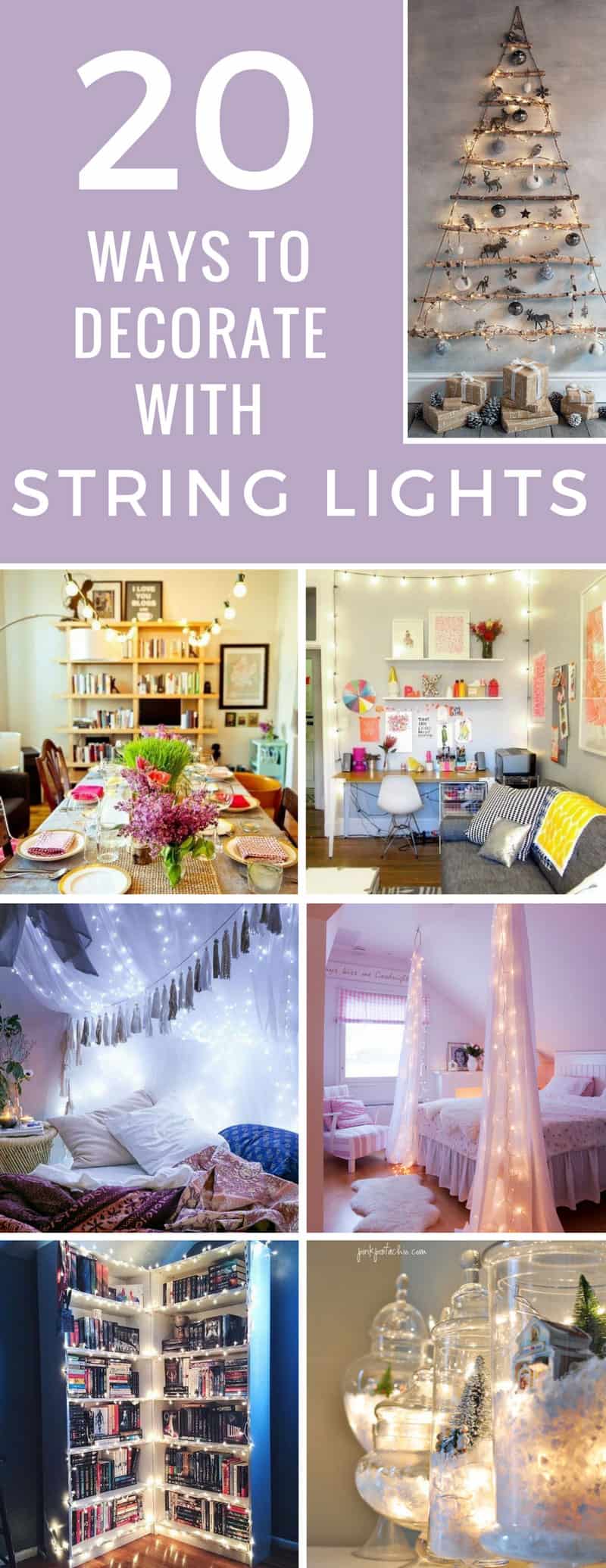 Who says string lights are just for Christmas? Thanks to these decorating ideas I now have an excuse to make my home twinkly all year round!
