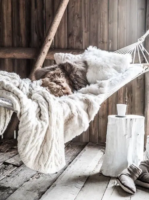 Love this indoor hammock!