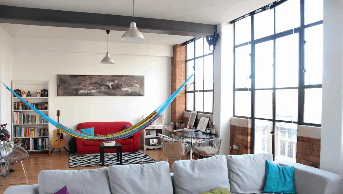 Love this indoor hammock!