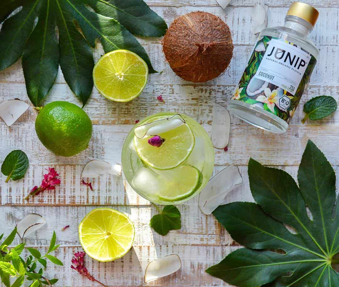 Coconut and Lime Infused Water