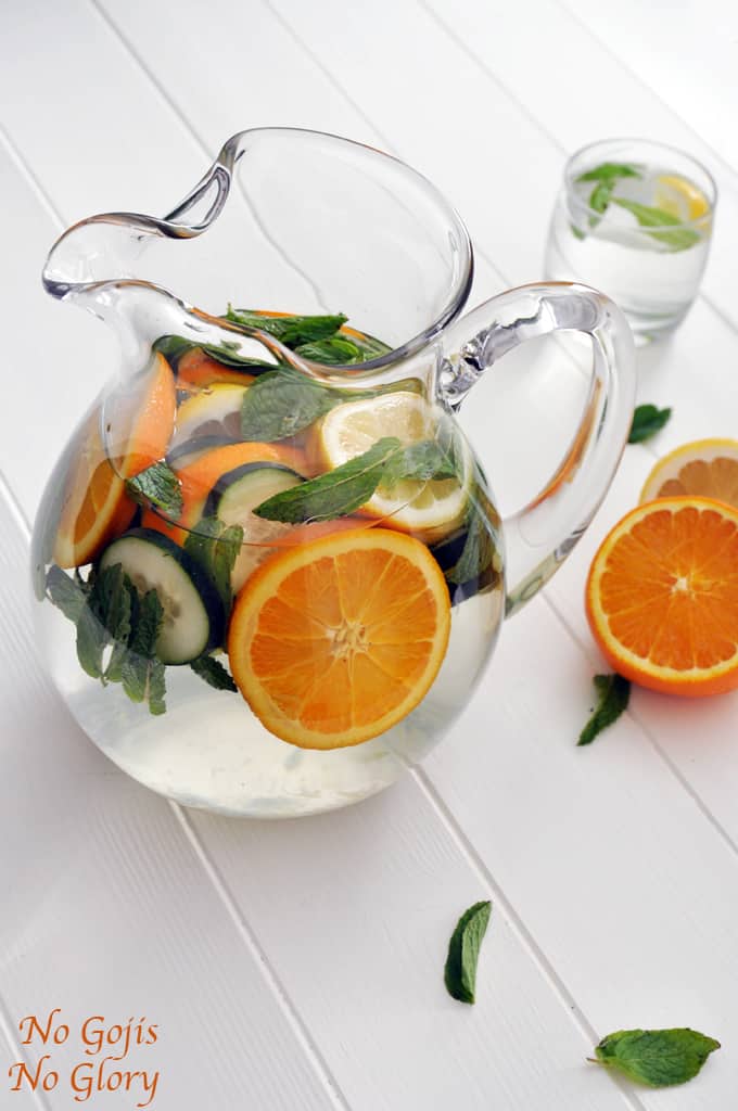 Orange, Mint and Cucumber Detox Water