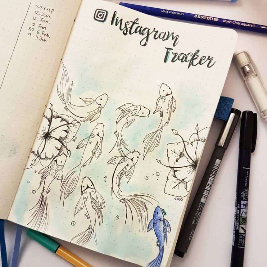 Carp fish Instagram tracker