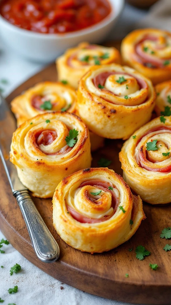 🥐✨ Hosting a party or looking for a quick snack? These 10 crescent roll pinwheel appetizers are easy to make and packed with flavor. Perfect for any occasion! 🧀🍴 #PinwheelRecipes #EasyAppetizers #PartyFood