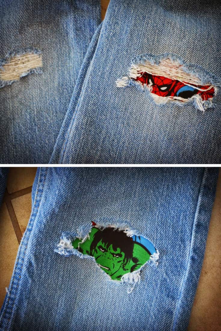 Custom DIY Iron on Patches for Jeans