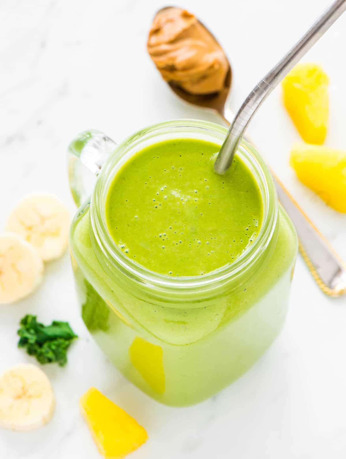 Kick Booty Kale Pineapple Smoothie