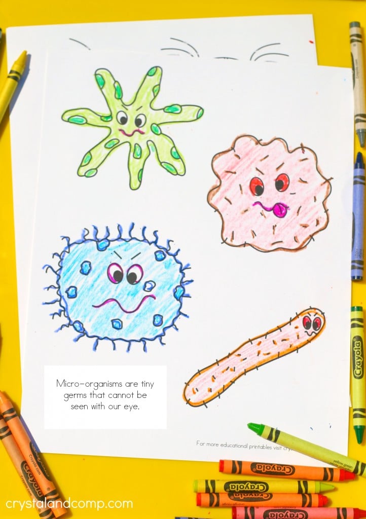 No More Spreading Germs Coloring Pages for Kids